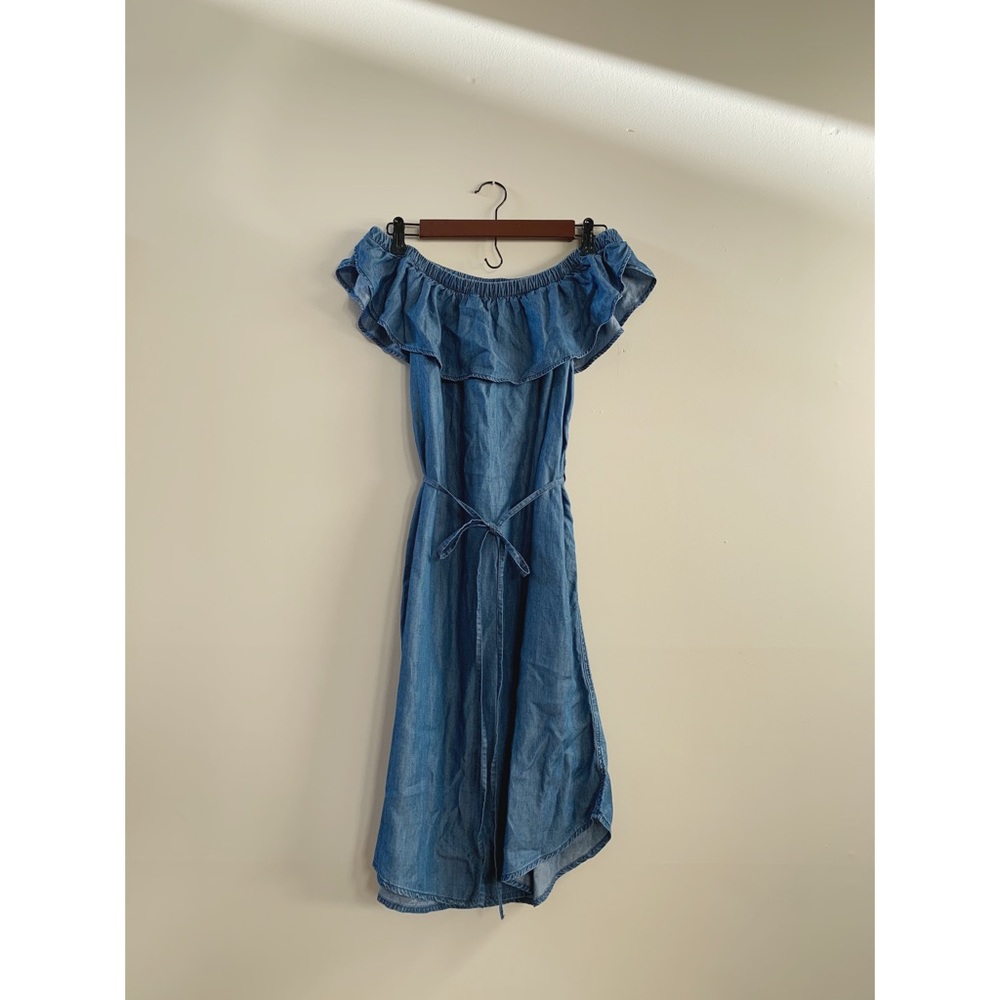 Denim Off Shoulder Dress